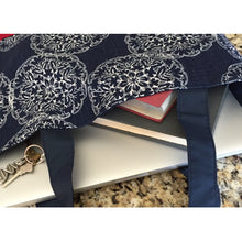 Load image into Gallery viewer, Tutenago Essential Tote Bag for Women as a work bag with Mac Book Pro and books