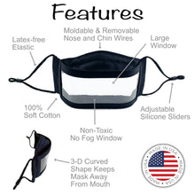 Load image into Gallery viewer, Grey Camo Anti-Fog Window Face Mask