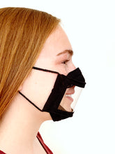 Load image into Gallery viewer, Clear Window Face Mask to see Mouth with no PVC, no Fog, Late-free