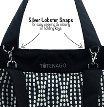 Load image into Gallery viewer, Swirled Paisley in Teal | White Nylon | Essential Tote Bag