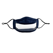 Load image into Gallery viewer, Navy Window Mask for the Lip Reading and Hearing Impaired