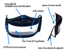 Load image into Gallery viewer, Anti-Fog Clear Window Face Mask - Under The Sea