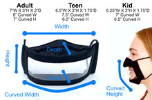 Load image into Gallery viewer, Anti-Fog Clear Window Face Mask - Under The Sea