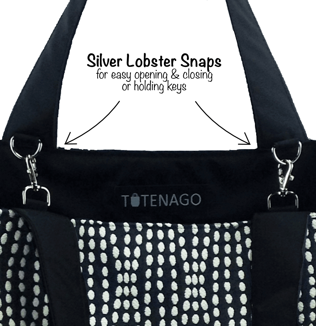 Medium Paisley Nylon Tote Bag