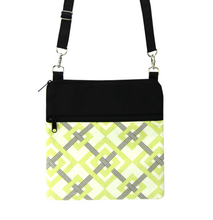 Load image into Gallery viewer, Yellow Squared with Black Waterproof Nylon Ready-To-Ship Mini Square Crossbody Bag by Tutenago
