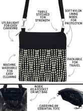 Load image into Gallery viewer, Anatomy of a Min Square crossbody bag with Essential Tote Bag by Tutenago
