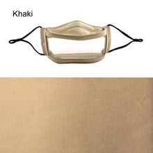 Load image into Gallery viewer, Khaki Anti-Fog Window Face Mask

