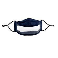 Load image into Gallery viewer, Navy Window Mask for the Lip Reading and Hearing Impaired
