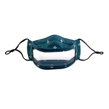 Load image into Gallery viewer, Teal No Fog Clear Window Mask - Made in the USA
