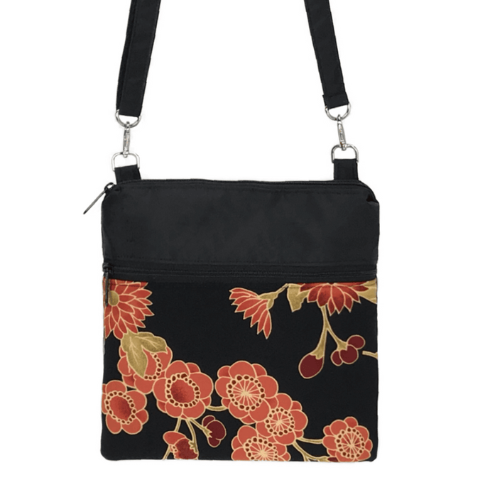 Upcycled 2 | Black Nylon | RTS Mini Square Crossbody Bag